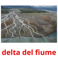 delta del fiume flashcards illustrate