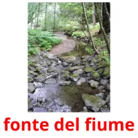 fonte del fiume flashcards illustrate