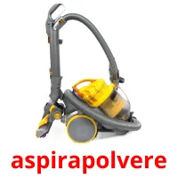 aspirapolvere flashcards illustrate