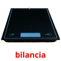 bilancia flashcards illustrate