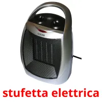 stufetta elettrica flashcards illustrate