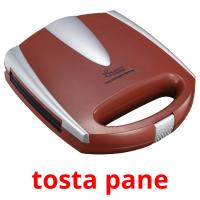 tosta pane picture flashcards