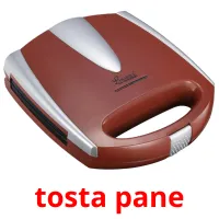 tosta pane flashcards illustrate