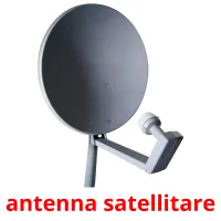 antenna satellitare flashcards illustrate