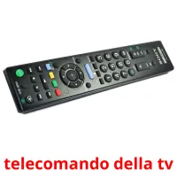 telecomando della tv flashcards illustrate