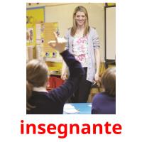 insegnante picture flashcards