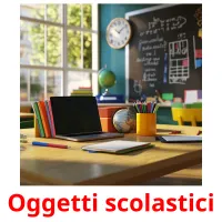 Oggetti scolastici карточки энциклопедических знаний