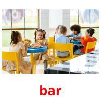 bar picture flashcards