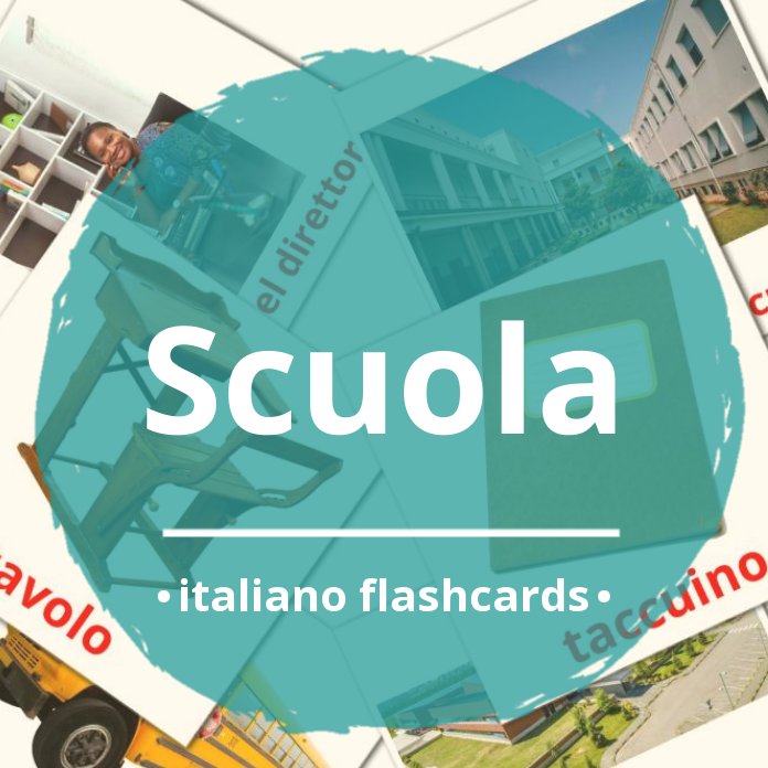 53 Flashcard GRATUITE sugli Scuola in Italiano