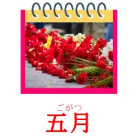 五月 picture flashcards