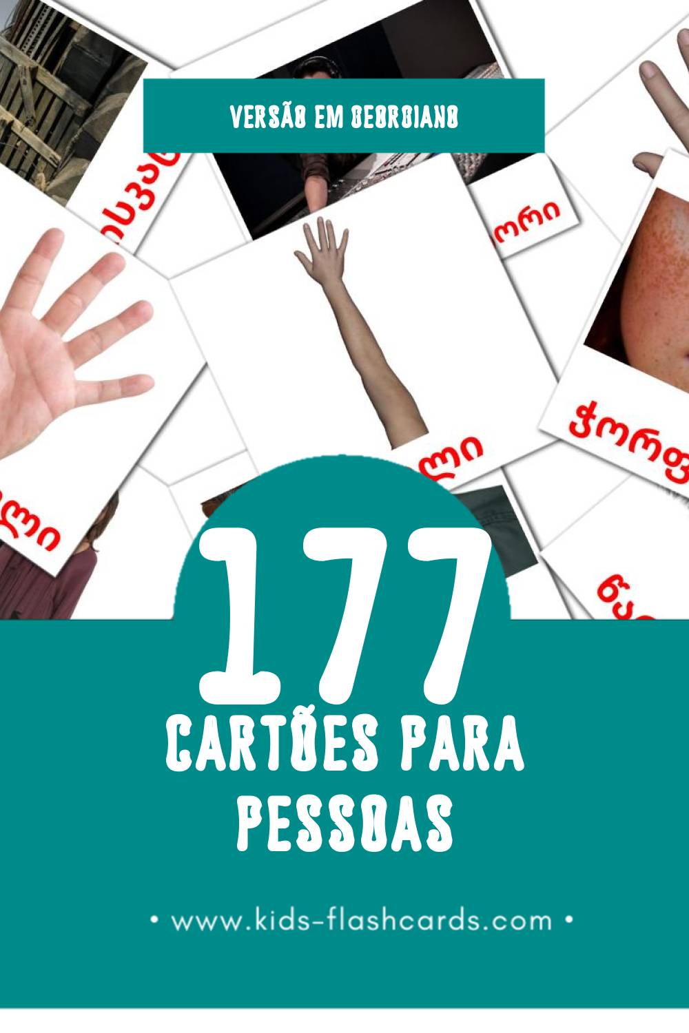 Flashcards de ადამიანები Visuais para Toddlers (177 cartões em Georgiano)