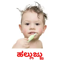 ಹಲ್ಲುಜ್ಜು picture flashcards