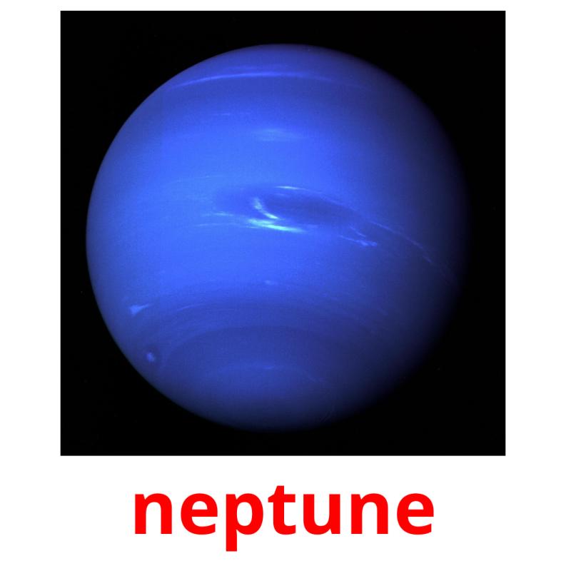 neptune picture flashcards