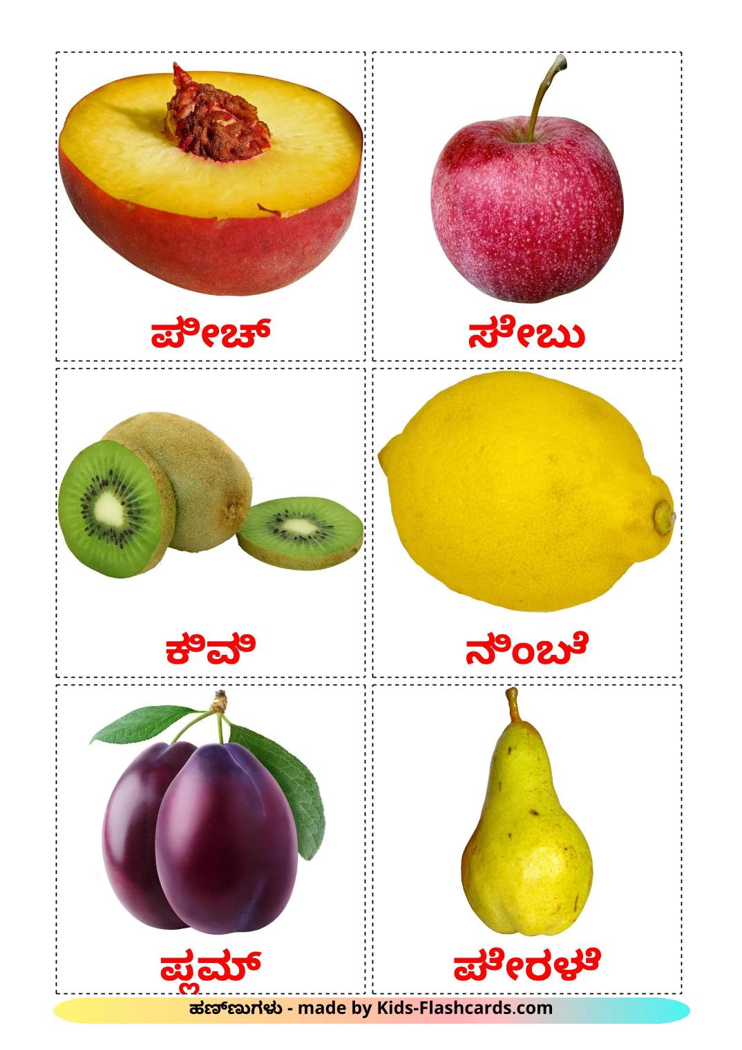 Fruit  - 21 gratis printbare kannadae kaarten