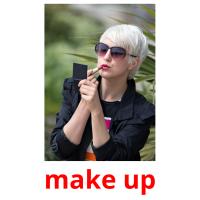 make up flashcards illustrate