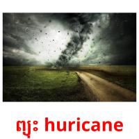 ព្យុះ huricane flashcards illustrate