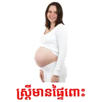 ស្រី្ដមានផ្ទៃពោះ picture flashcards