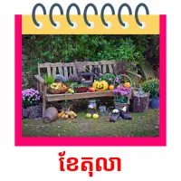 ខែតុលា picture flashcards