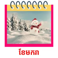 ខែមករា picture flashcards