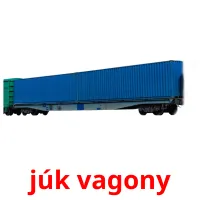 júk vagony flashcards illustrate