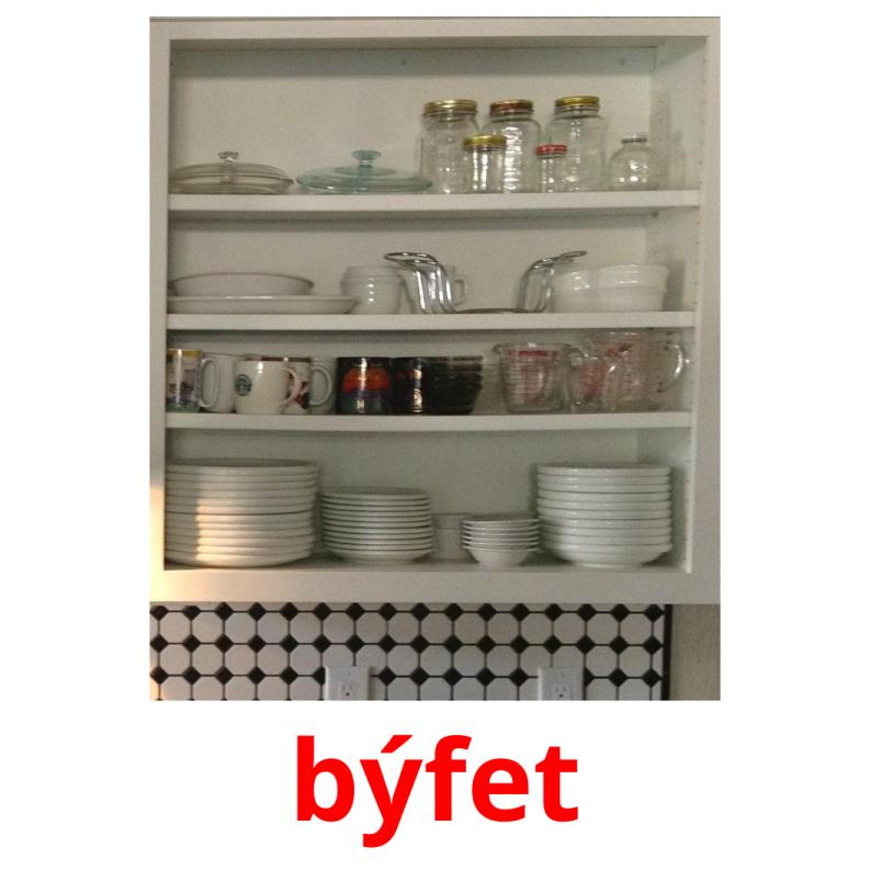 býfet picture flashcards