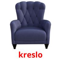 kreslo flashcards illustrate