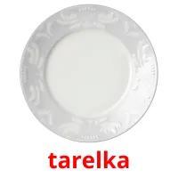 tarelka cartões com imagens