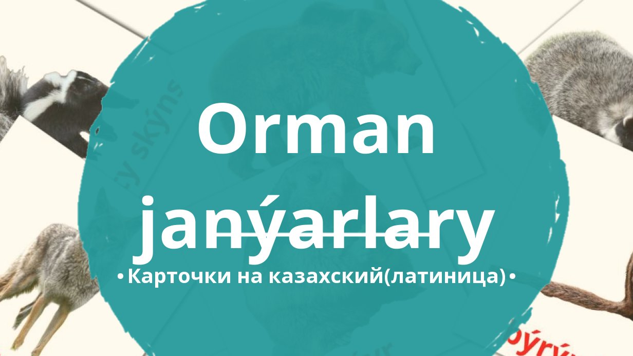 22 Бесплатные Карточки Лесные животные на Казахский(латиница) | PDF