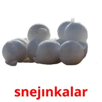 snejınkalar flashcards illustrate