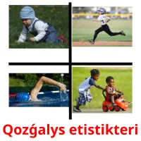 Qozǵalys etіstіkterі picture flashcards