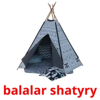 balalar shatyry cartões com imagens