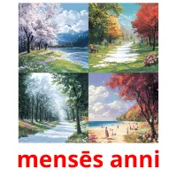 mensēs anni cartes flash