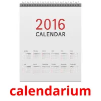 calendarium Tarjetas didacticas