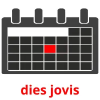 dies jovis Tarjetas didacticas