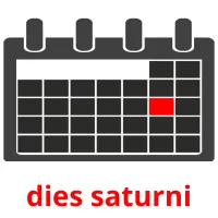 dies saturni Tarjetas didacticas