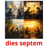 dies septem Tarjetas didacticas