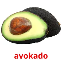 avokado cartões com imagens