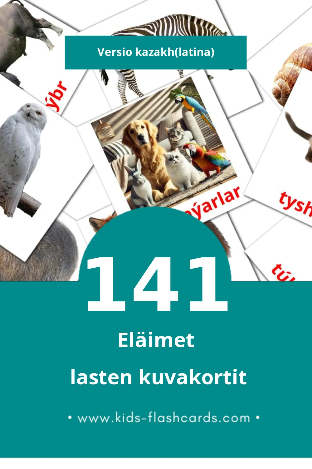 Janýarlar lasten kuvakortit pikkulapsille (141 korttia Kazakhksi(latina))