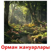 Орман жануарлары picture flashcards