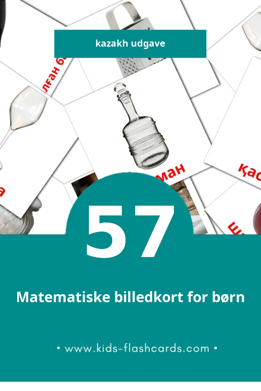 Visuelle billedkort for børn om Тағамдар til småbørn (57 kort på Kazakh)