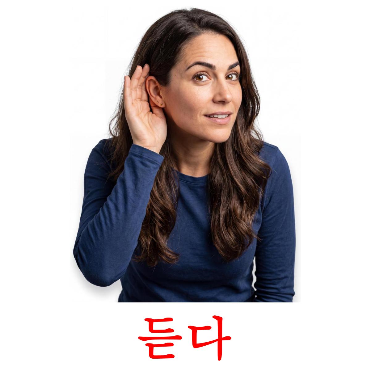 24 Printable State verbs Flashcards in Korean (Free PDF)