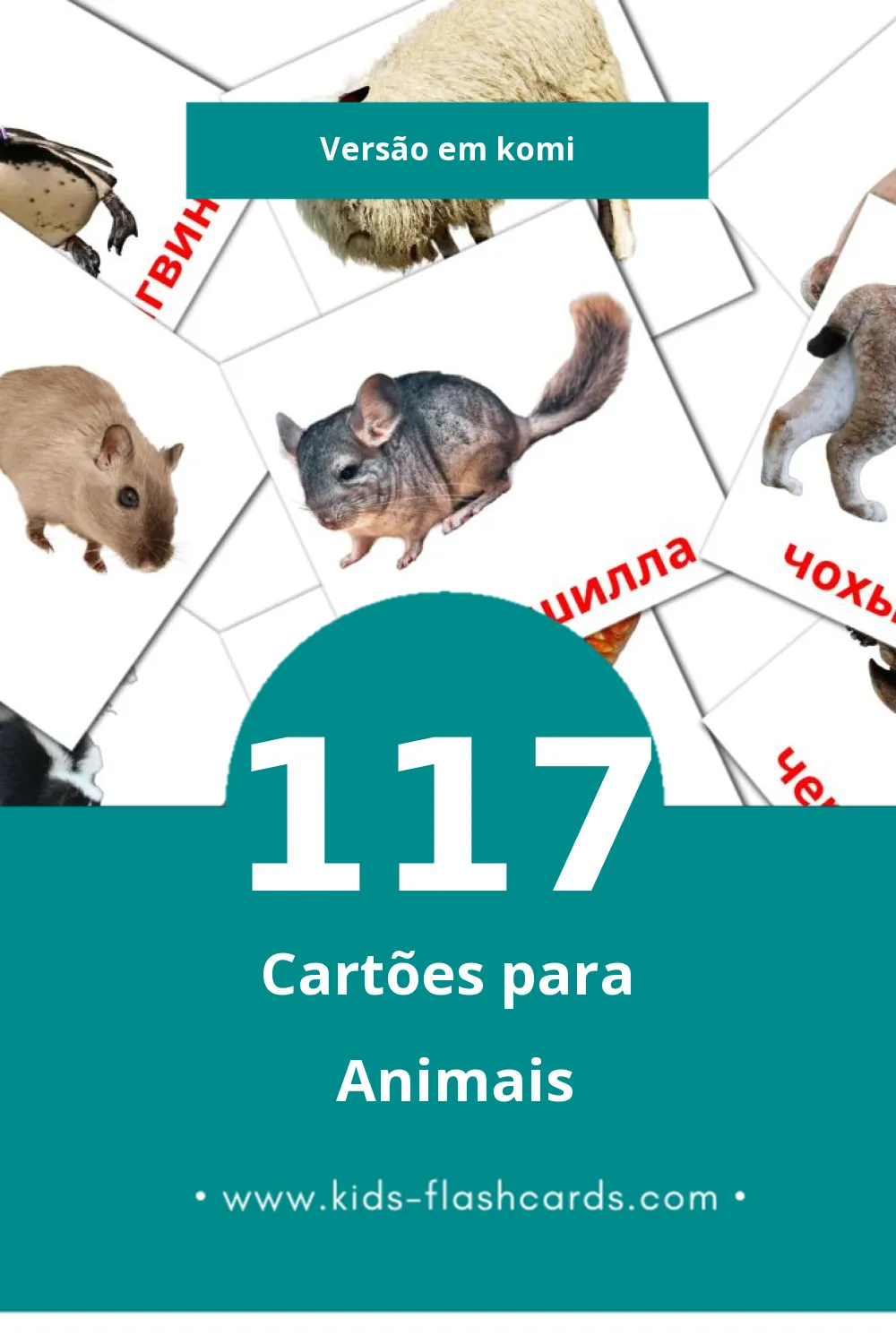 Flashcards de пемöсъяс Visuais para Toddlers (117 cartões em Komi)