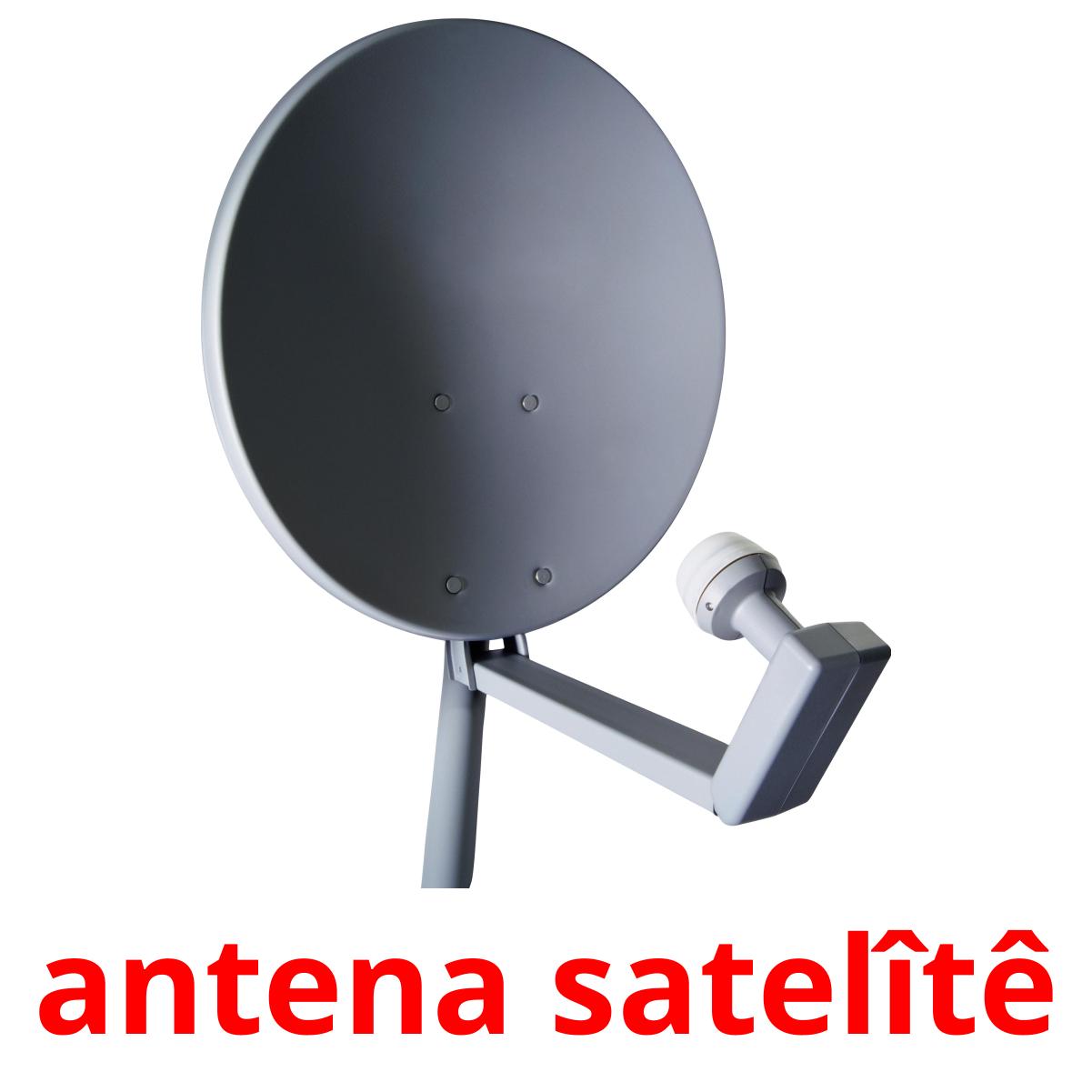 antena satelîtê Bildkarten für Kinder