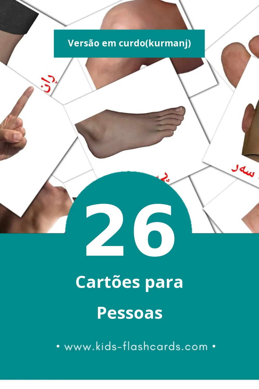 Flashcards de مرۆڤ Visuais para Toddlers (26 cartões em Curdo(kurmanj))