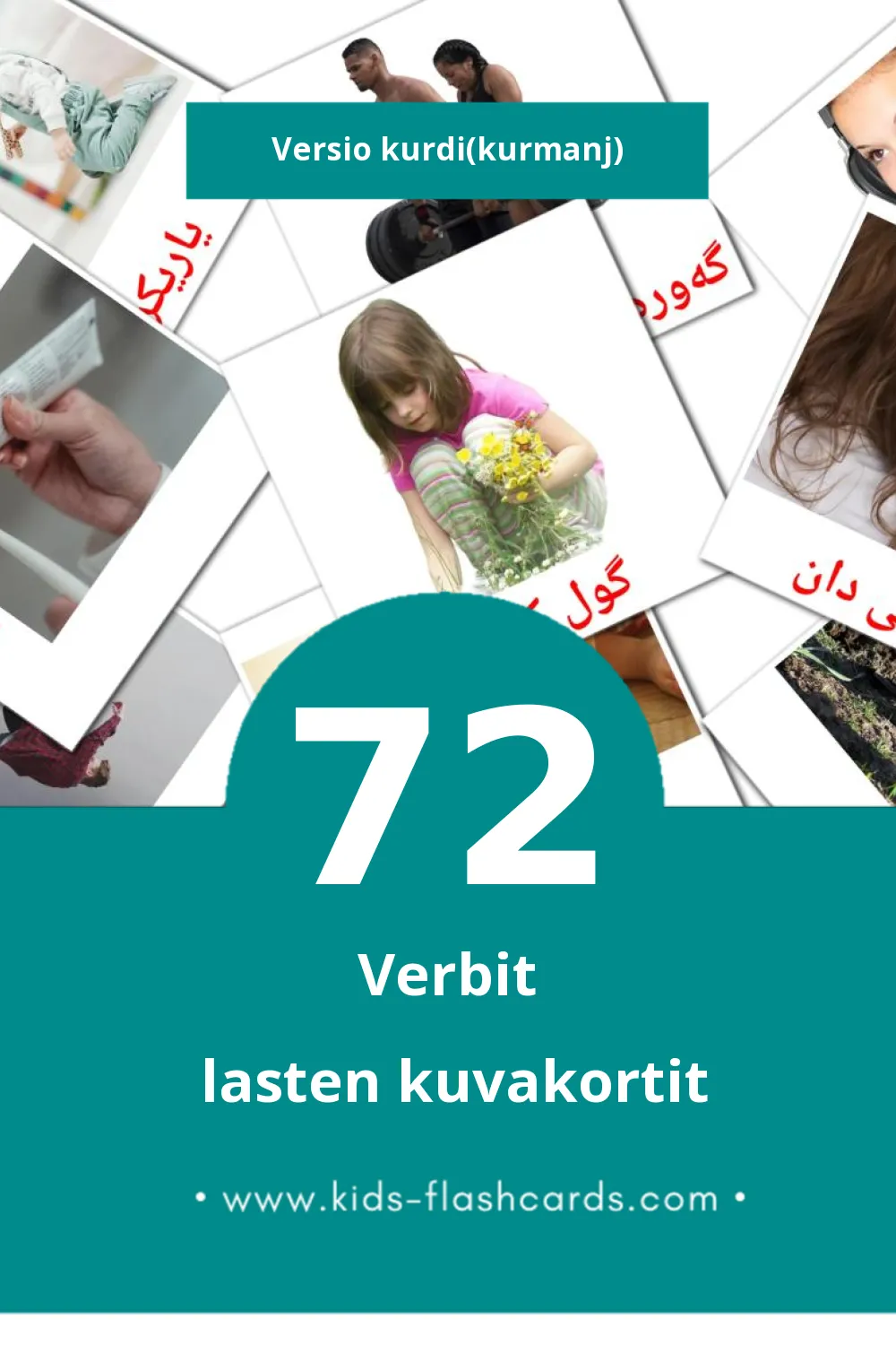 کردارەکان lasten kuvakortit pikkulapsille (72 korttia Kurdiksi(kurmanj))