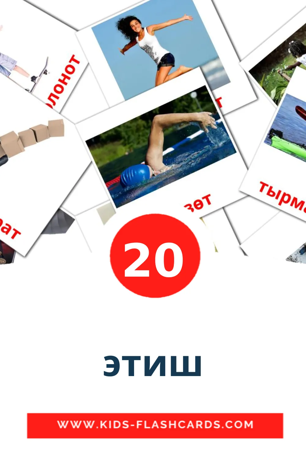 20 этиш Picture Cards for Kindergarden in albanska
