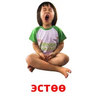 эстөө picture flashcards