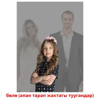 бөлө (апан тарап жактагы туугандар) flashcards illustrate