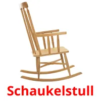 Schaukelstull flashcards illustrate