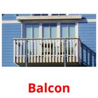 Balcon cartões com imagens